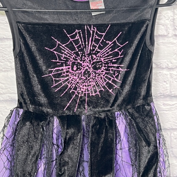 NEW Magical Witch Costume with Hat Headband Girls 7-8 Years - Picture 4 of 11